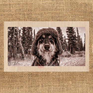 FUNNY DOG pyroprinter & laser-ready file 3DWave.us